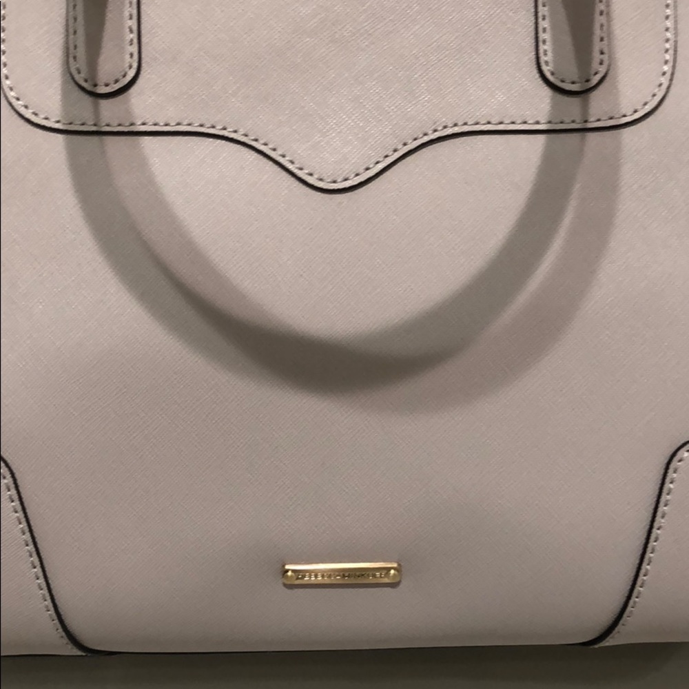 Rebecca Minkoff Amorous Satchel Purse in Light Gray - Picture 3 of 3